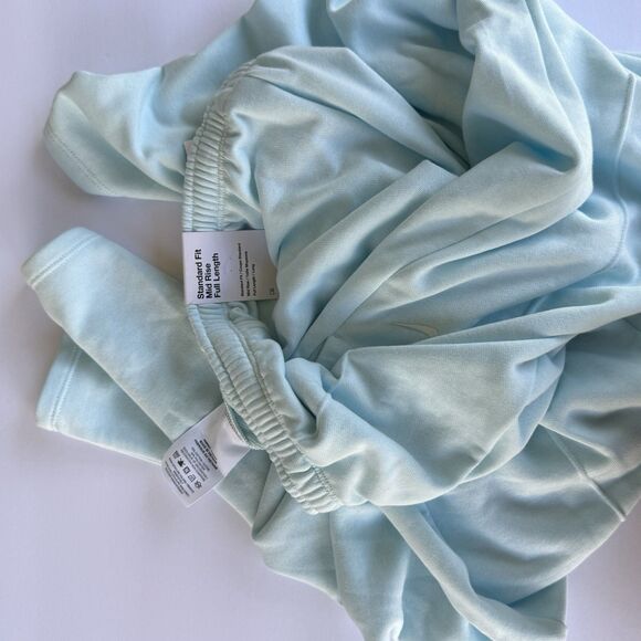 NWT Nike Mid Rise Full Length Light Blue Track Pants Women’s Size XS Wide Leg - Picture 4 of 4